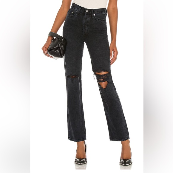 AGOLDE Lana mid-rise jeans - Picture 1 of 12